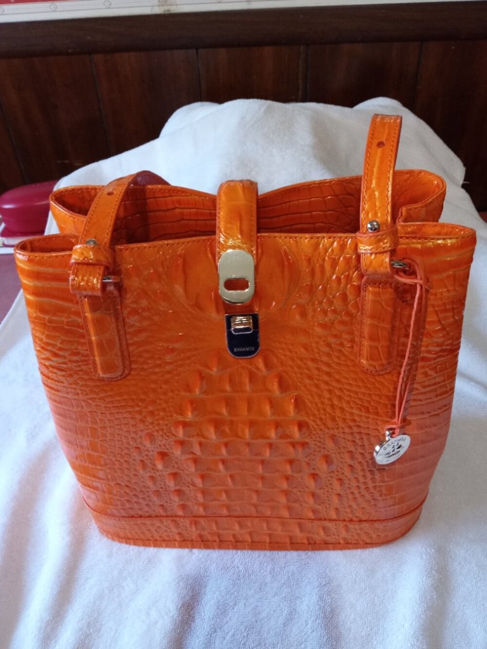 Brahmin-Fiora-Mango Orange Melbourne - Picture 8 of 8